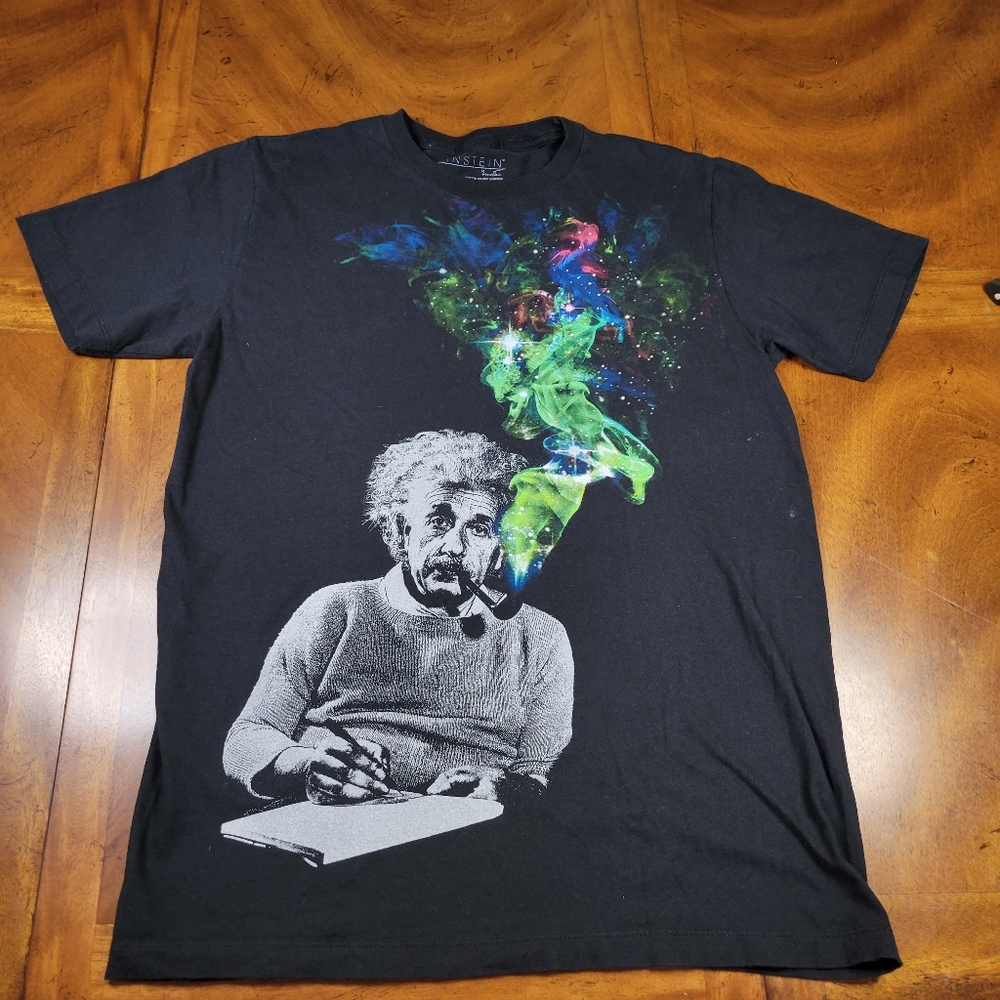 Einstein Psychadelic Colors Tee Size M